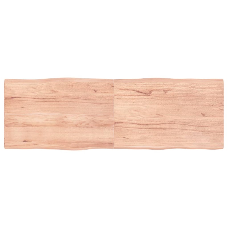 vidaXL Tablero mesa madera tratada borde natural marrón 180x60x(2-4)cm vidaXL Tablero mesa madera tratada borde natural marrón 180x60x(2-4)cm