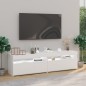 vidaXL Muebles de TV con luces LED 2 unidades blanco 75x35x40 cm vidaXL Muebles de TV con luces LED 2 unidades blanco 75x35x40 cm