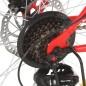 vidaXL Bicicleta de montaña 21 velocidad 27,5 pulgadas rueda 42cm rojo vidaXL Bicicleta de montaña 21 velocidad 27,5 pulgadas rueda 42cm rojo
