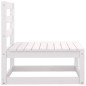 vidaXL Set de muebles de jardín 2 pzas con cojines madera pino blanco vidaXL Set de muebles de jardín 2 pzas con cojines madera pino blanco