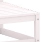vidaXL Set de muebles de jardín 2 pzas con cojines madera pino blanco vidaXL Set de muebles de jardín 2 pzas con cojines madera pino blanco