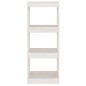 vidaXL Estantería/divisor espacios madera pino blanco 40x30x103,5 cm vidaXL Estantería/divisor espacios madera pino blanco 40x30x103,5 cm