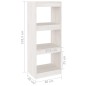 vidaXL Estantería/divisor espacios madera pino blanco 40x30x103,5 cm vidaXL Estantería/divisor espacios madera pino blanco 40x30x103,5 cm