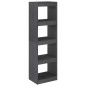vidaXL Estantería/divisor de espacios pino macizo gris 40x30x135,5cm vidaXL Estantería/divisor de espacios pino macizo gris 40x30x135,5cm
