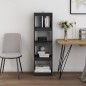 vidaXL Estantería/divisor de espacios pino macizo gris 40x30x135,5cm vidaXL Estantería/divisor de espacios pino macizo gris 40x30x135,5cm