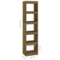 vidaXL Estantería/divisor de espacios pino marrón miel 40x30x167,5 cm vidaXL Estantería/divisor de espacios pino marrón miel 40x30x167,5 cm
