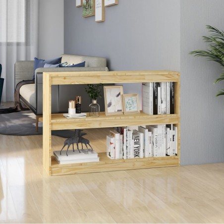 vidaXL Estantería divisor de espacios madera de pino 100x30x71,5 cm