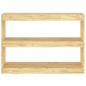 vidaXL Estantería divisor de espacios madera de pino 100x30x71,5 cm