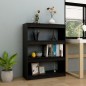 vidaXL Estantería divisor de espacios madera pino negro 100x30x103 cm vidaXL Estantería divisor de espacios madera pino negro 100x30x103 cm