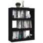 vidaXL Estantería divisor de espacios madera pino negro 100x30x103 cm vidaXL Estantería divisor de espacios madera pino negro 100x30x103 cm