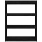 vidaXL Estantería divisor de espacios madera pino negro 100x30x103 cm vidaXL Estantería divisor de espacios madera pino negro 100x30x103 cm