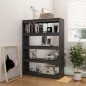 vidaXL Estantería divisor de espacios madera pino gris 100x30x135,5cm