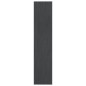 vidaXL Estantería divisor de espacios madera pino gris 100x30x135,5cm