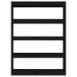 vidaXL Estantería divisor de espacios madera pino negro 100x30x135,5cm vidaXL Estantería divisor de espacios madera pino negro 100x30x135,5cm