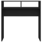 vidaXL Mesa consola de madera contrachapada negro 78x30x80 cm vidaXL Mesa consola de madera contrachapada negro 78x30x80 cm