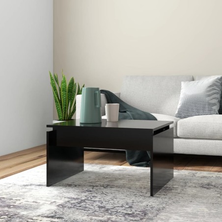 vidaXL Mesa de centro madera contrachapada blanco 68x50x38 cm