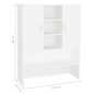 vidaXL Armario de lavadora blanco 70,5x25,5x90 cm vidaXL Armario de lavadora blanco 70,5x25,5x90 cm