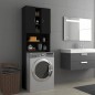 vidaXL Armario de lavadora negro 64x25,5x190 cm