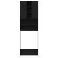 vidaXL Armario de lavadora negro 64x25,5x190 cm