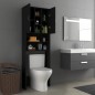 vidaXL Armario de lavadora negro 64x25,5x190 cm