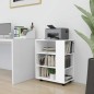 vidaXL Armario con ruedas de madera contrachapada blanco 60x35x75 cm vidaXL Armario con ruedas de madera contrachapada blanco 60x35x75 cm