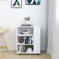 vidaXL Armario con ruedas de madera contrachapada blanco 60x35x75 cm vidaXL Armario con ruedas de madera contrachapada blanco 60x35x75 cm