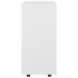 vidaXL Armario con ruedas de madera contrachapada blanco 60x35x75 cm vidaXL Armario con ruedas de madera contrachapada blanco 60x35x75 cm