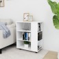 vidaXL Armario con ruedas de madera contrachapada blanco 60x35x75 cm vidaXL Armario con ruedas de madera contrachapada blanco 60x35x75 cm