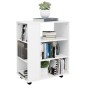 vidaXL Armario con ruedas de madera contrachapada blanco 60x35x75 cm vidaXL Armario con ruedas de madera contrachapada blanco 60x35x75 cm