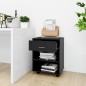 vidaXL Armario con ruedas madera contrachapada negro 46x36x59 cm vidaXL Armario con ruedas madera contrachapada negro 46x36x59 cm