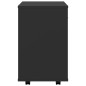 vidaXL Armario con ruedas madera contrachapada negro 46x36x59 cm vidaXL Armario con ruedas madera contrachapada negro 46x36x59 cm