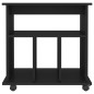 vidaXL Armario con ruedas madera contrachapada negro 60x45x60 cm vidaXL Armario con ruedas madera contrachapada negro 60x45x60 cm