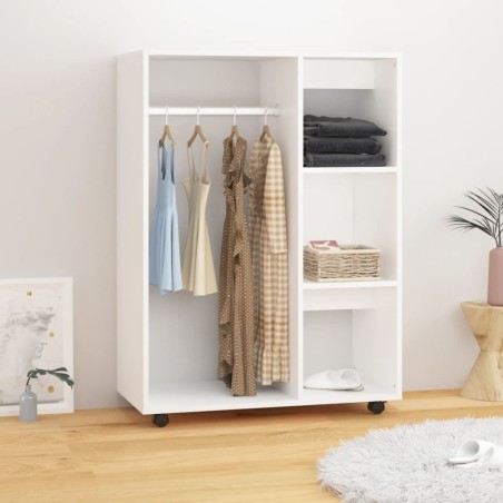 vidaXL Armario de madera de ingeniería blanco 80x40x110 cm