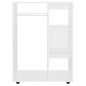 vidaXL Armario de madera de ingeniería blanco 80x40x110 cm vidaXL Armario de madera de ingeniería blanco 80x40x110 cm
