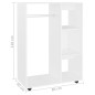 vidaXL Armario de madera de ingeniería blanco 80x40x110 cm vidaXL Armario de madera de ingeniería blanco 80x40x110 cm