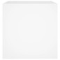 vidaXL Jardinera de madera contrachapada blanco 40x40x40 cm vidaXL Jardinera de madera contrachapada blanco 40x40x40 cm