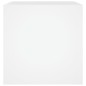 vidaXL Jardinera de madera contrachapada blanco 40x40x40 cm vidaXL Jardinera de madera contrachapada blanco 40x40x40 cm