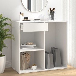 vidaXL Armario de maquillaje madera contrachapada blanco 80x40x75 cm