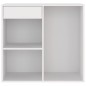 vidaXL Armario de maquillaje madera contrachapada blanco 80x40x75 cm vidaXL Armario de maquillaje madera contrachapada blanco 80x40x75 cm