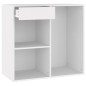 vidaXL Armario de maquillaje madera contrachapada blanco 80x40x75 cm vidaXL Armario de maquillaje madera contrachapada blanco 80x40x75 cm