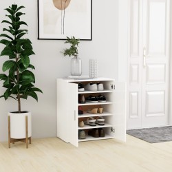 vidaXL Mueble zapatero de madera de ingeniería blanco 60x35x70 cm