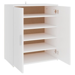 vidaXL Mueble zapatero de madera de ingeniería blanco 60x35x70 cm