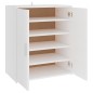 vidaXL Mueble zapatero de madera de ingeniería blanco 60x35x70 cm vidaXL Mueble zapatero de madera de ingeniería blanco 60x35x70 cm