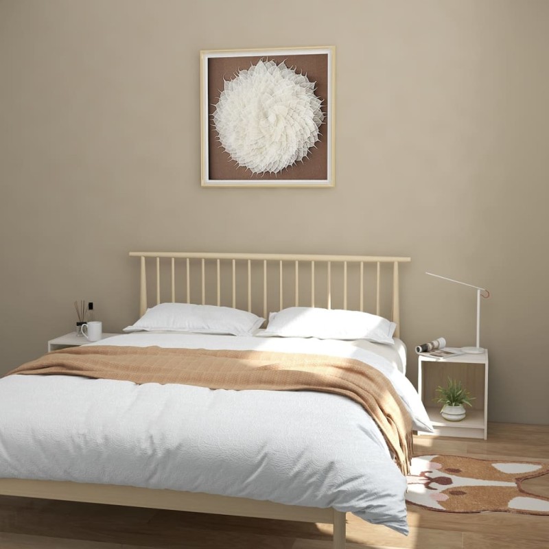 vidaXL Mesita de noche 2 uds madera de pino blanco 35,5x33,5x41,5 cm vidaXL Mesita de noche 2 uds madera de pino blanco 35,5x33,5x41,5 cm