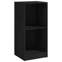 vidaXL Armario auxiliar madera maciza de mango negro 35,5x33,5x76 cm