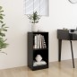 vidaXL Armario auxiliar madera maciza de mango negro 35,5x33,5x76 cm