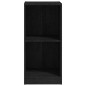 vidaXL Armario auxiliar madera maciza de mango negro 35,5x33,5x76 cm