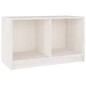 vidaXL Mueble de TV de madera maciza de pino blanco 70x33x42 cm vidaXL Mueble de TV de madera maciza de pino blanco 70x33x42 cm