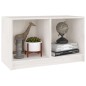 vidaXL Mueble de TV de madera maciza de pino blanco 70x33x42 cm vidaXL Mueble de TV de madera maciza de pino blanco 70x33x42 cm