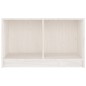 vidaXL Mueble de TV de madera maciza de pino blanco 70x33x42 cm vidaXL Mueble de TV de madera maciza de pino blanco 70x33x42 cm